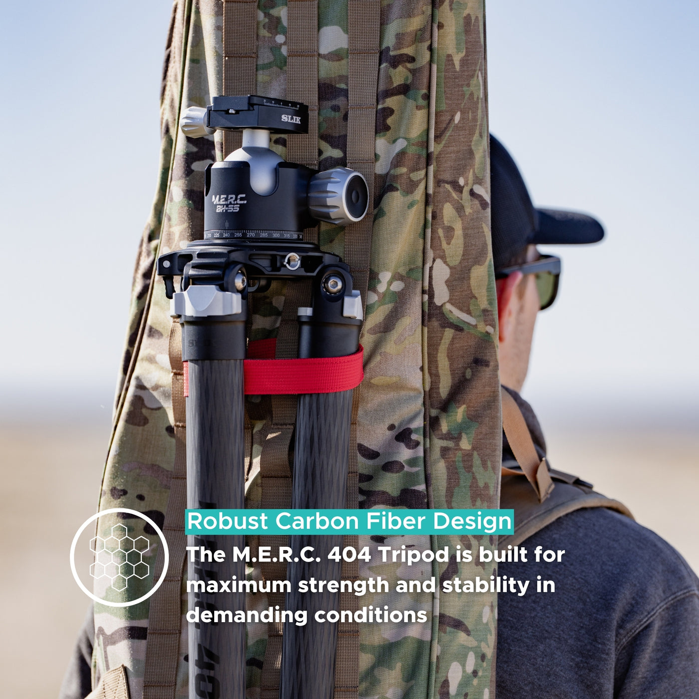 M.E.R.C 404 Carbon Fiber Tripod Kit w/ Pro Ball Head