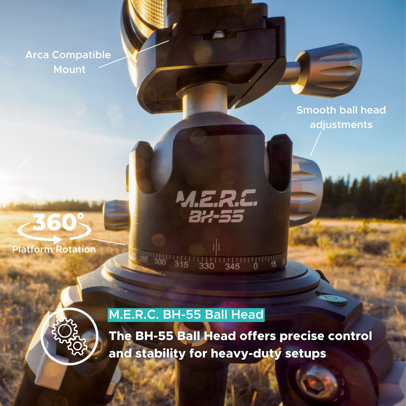 M.E.R.C 404 Carbon Fiber Tripod Kit w/ Pro Ball Head