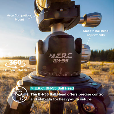 M.E.R.C 404 Carbon Fiber Tripod Kit w/ Pro Ball Head