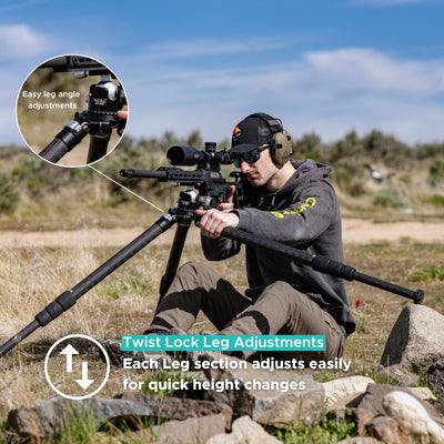 M.E.R.C 404 Carbon Fiber Tripod Kit w/ Pro Ball Head