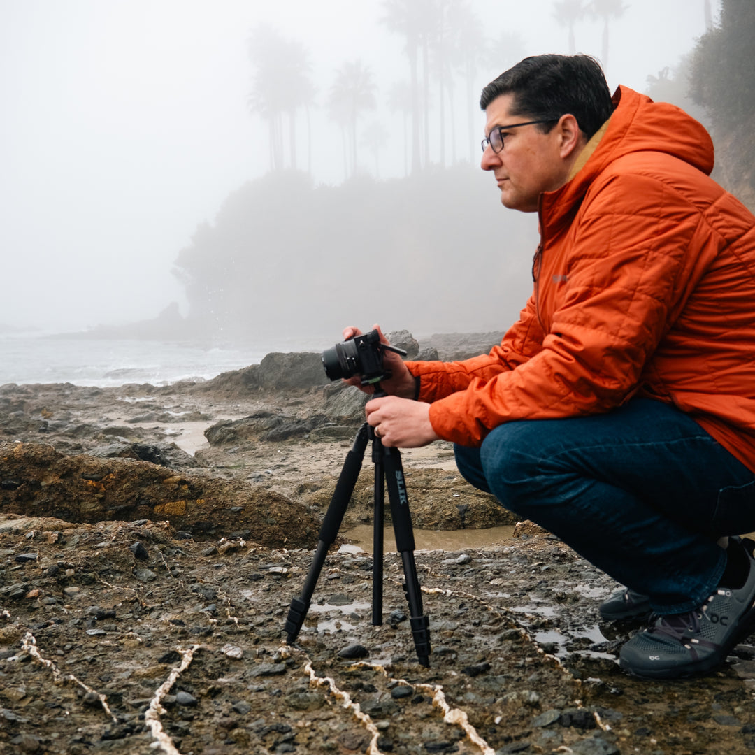 SLIK Sprint 150 Aluminum Tripod With SBH-150DQ Ball Head - Compact & Lightweight For Travel, Max Height 64"