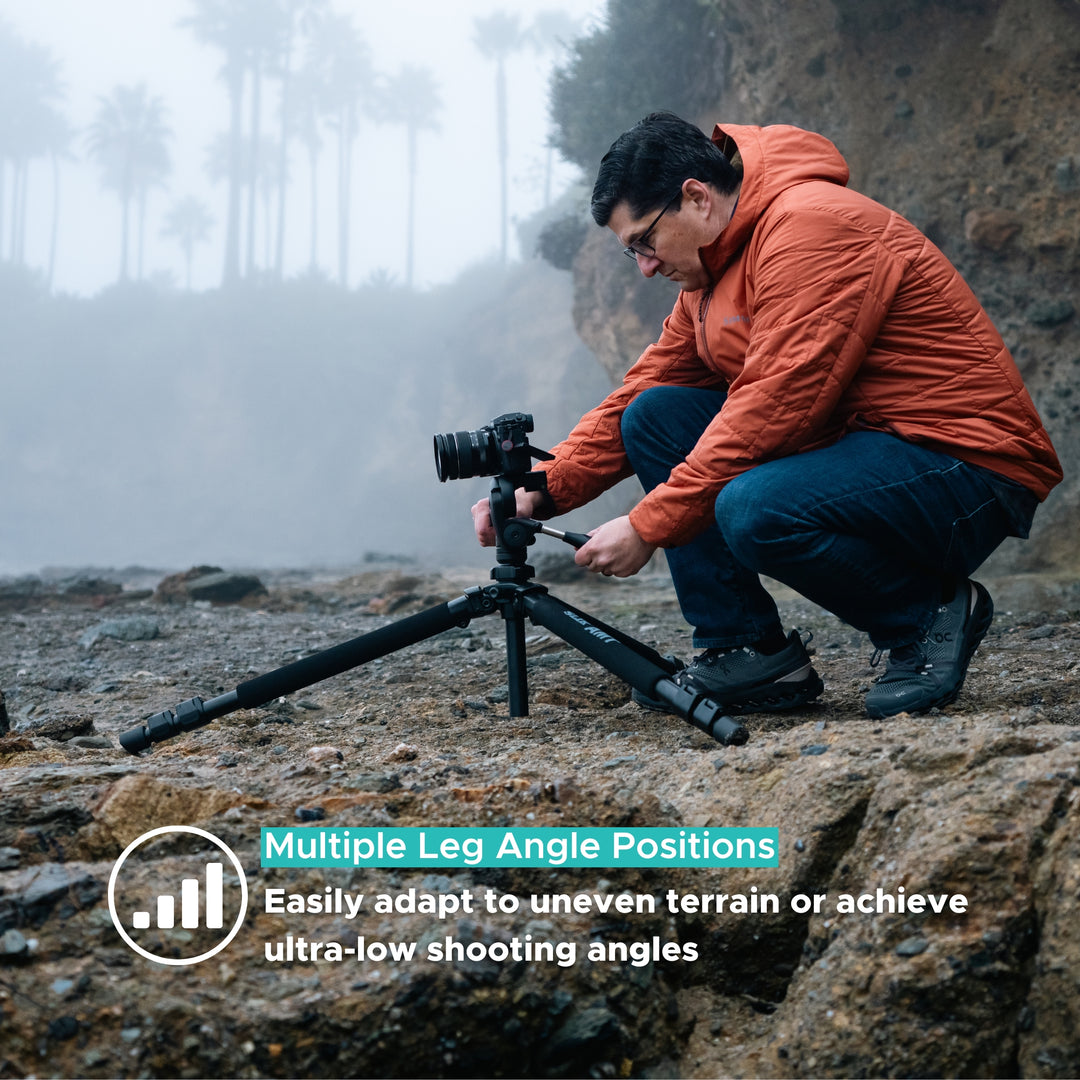 SLIK Tripods | Pro AL-700DX Aluminum Tripod Kit Black Legs