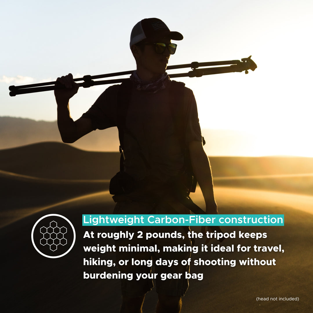 SLIK Tripods | Pro CF-634 Carbon Fiber Tripod Legs Only