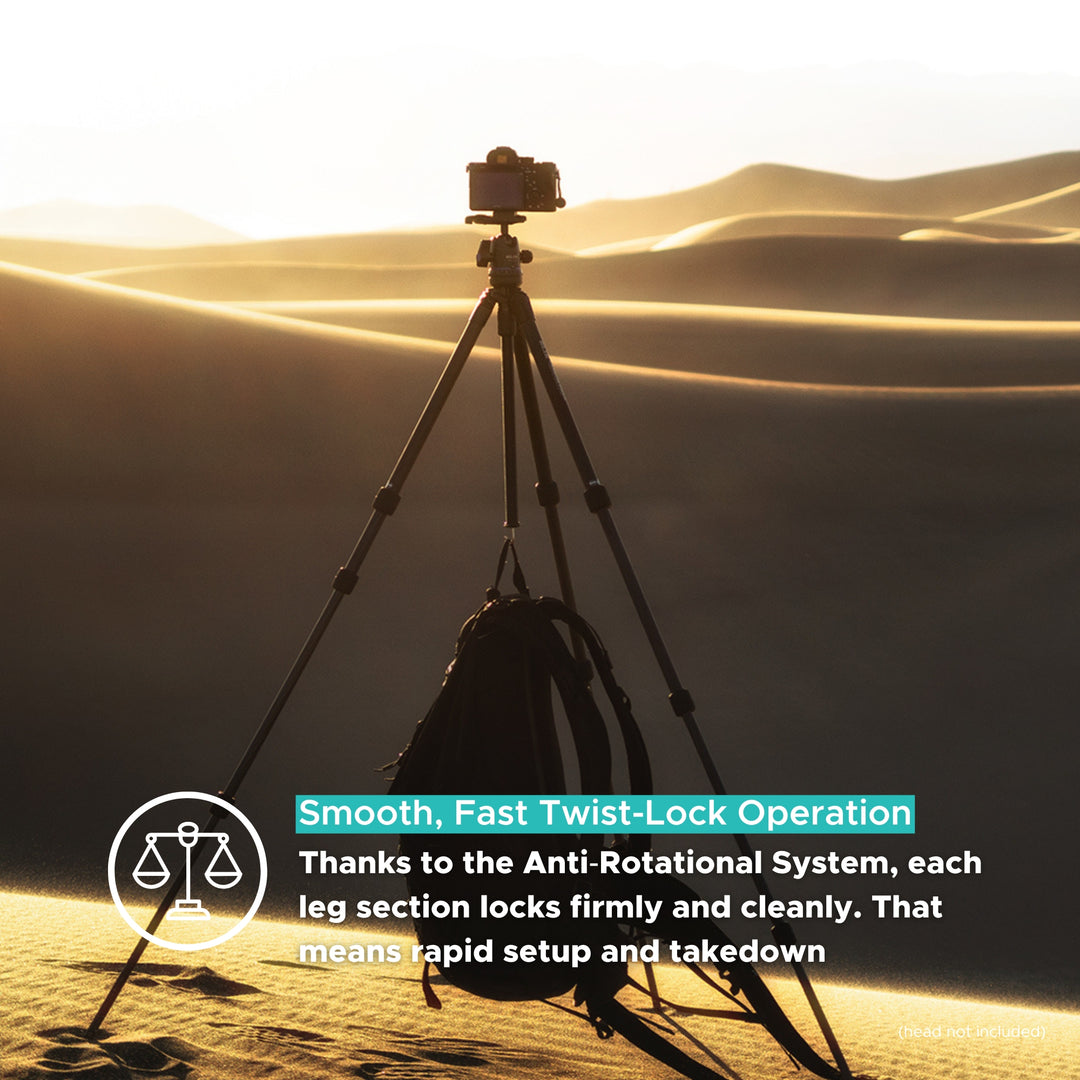 SLIK Tripods | Pro CF-634 Carbon Fiber Tripod Legs Only