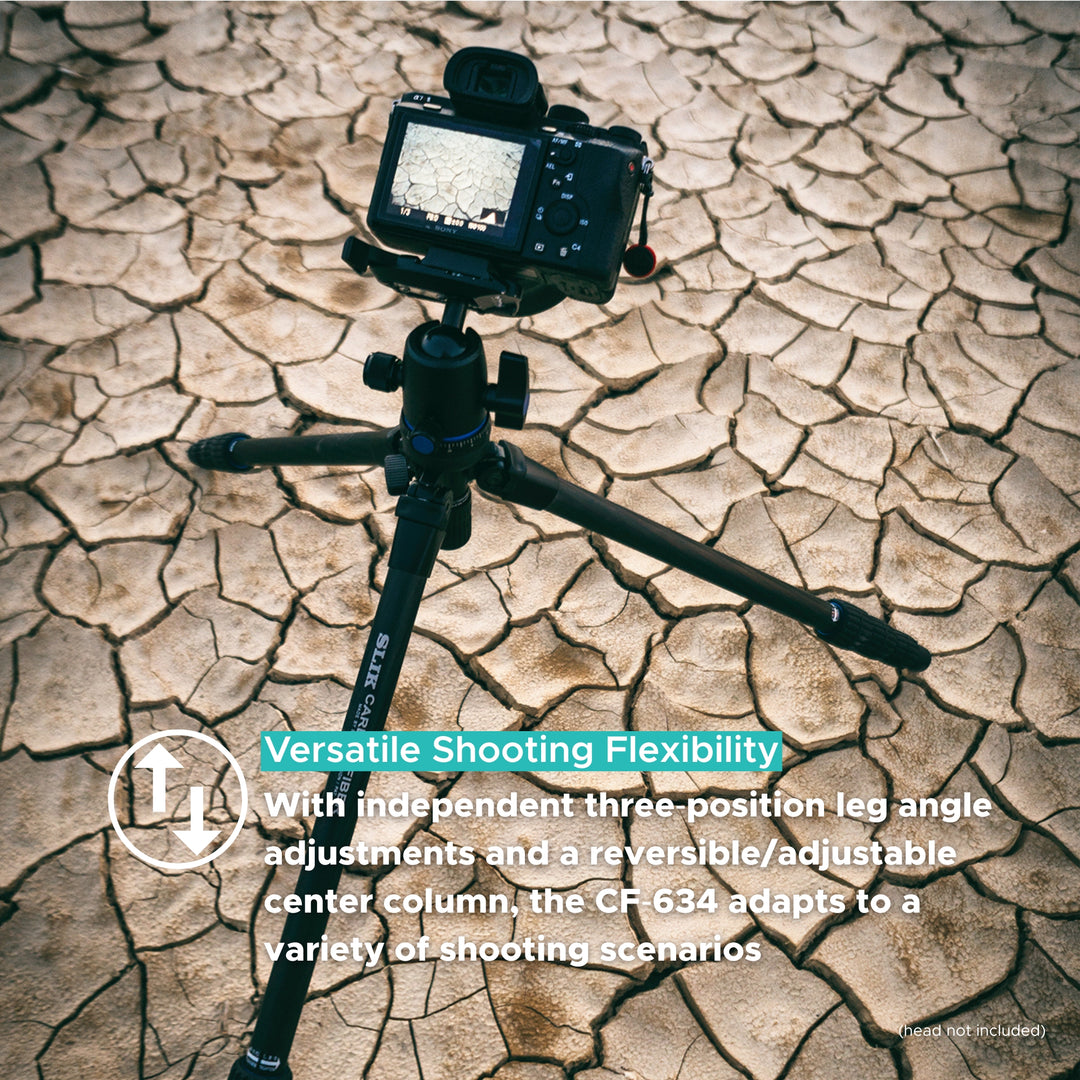 SLIK Tripods | Pro CF-634 Carbon Fiber Tripod Legs Only