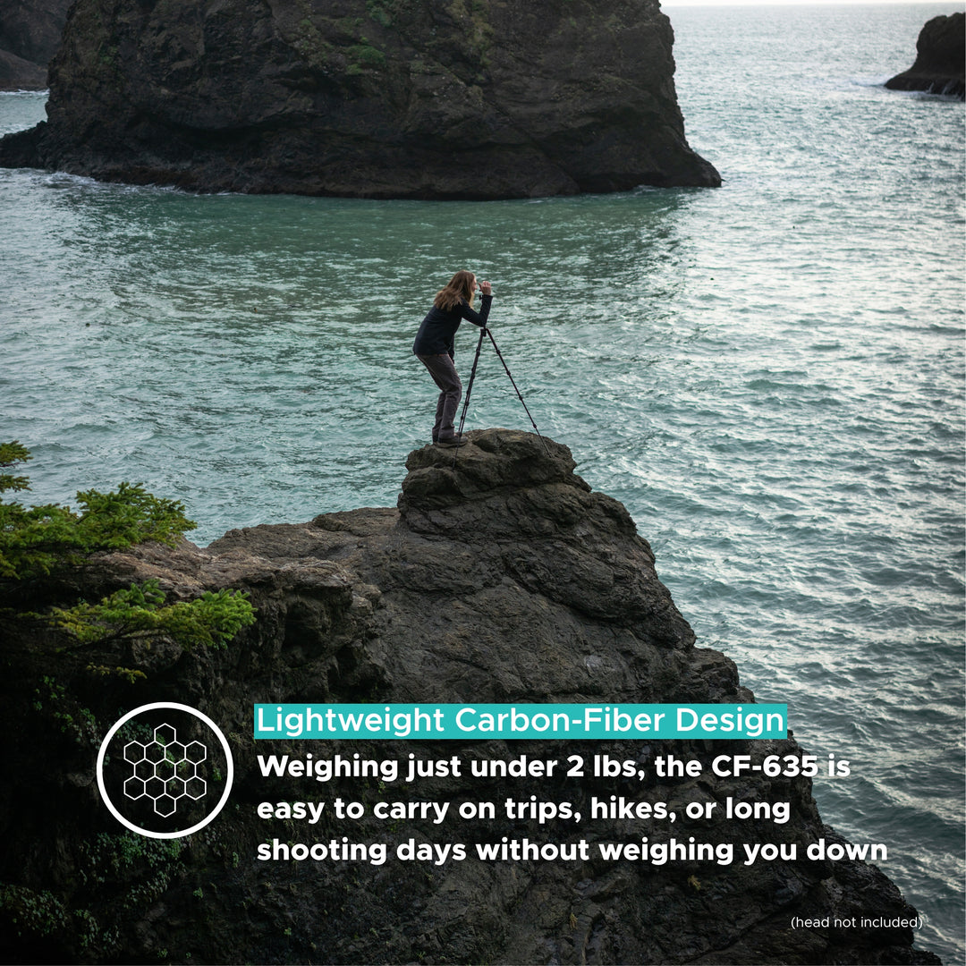 SLIK Tripods | Pro CF-635 Carbon Fiber Tripod Legs Only