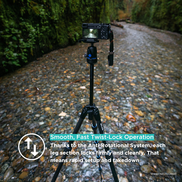 SLIK Tripods | Pro CF-635 Carbon Fiber Tripod Legs Only