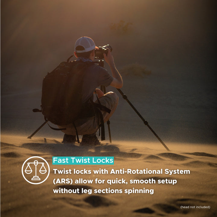 SLIK Tripods | Pro CF-733 Carbon Fiber Tripod Legs Only