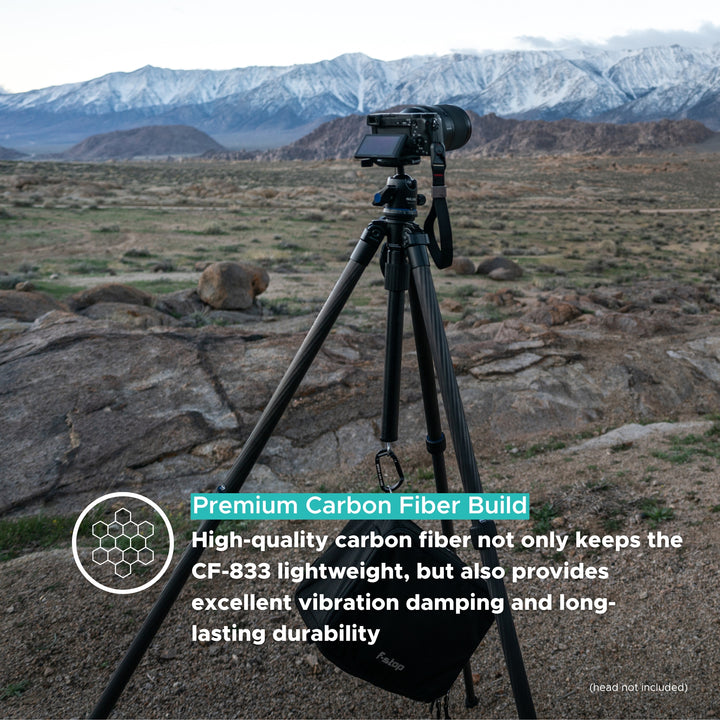 SLIK Tripods | Pro CF-833 Carbon Fiber Tripod Legs Only