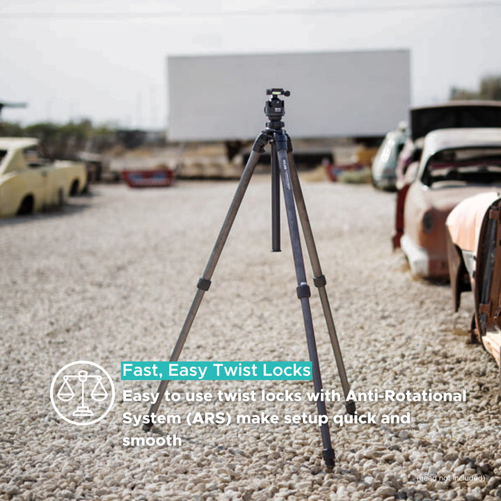 SLIK Carbon Fiber PRO CF-933 - Twist Locks | SLIK Tripods USA