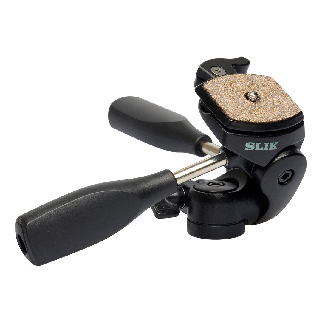 Cabeza Trípode 3 Vías Slik SH-705E - Compacta, Ligera, Carga Máxima 5 Kg, Para Trípodes De Carbono