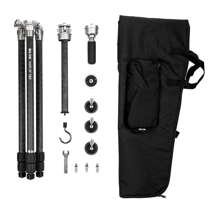 SLIK VARI CF-703 Professional Carbon Fiber Tripod Bundle – SLIK