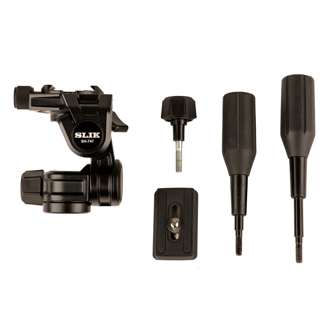 SLIK Tripods | Pro AL-323-3W Aluminum Tripod Kit