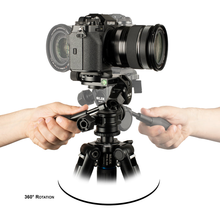 SLIK Tripods | SH-747 3-way Pan Head w/ Arca QR Plate