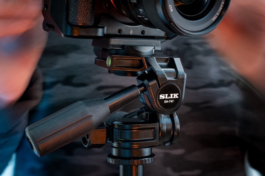 SLIK Tripods | SH-747 3-way Pan Head w/ Arca QR Plate